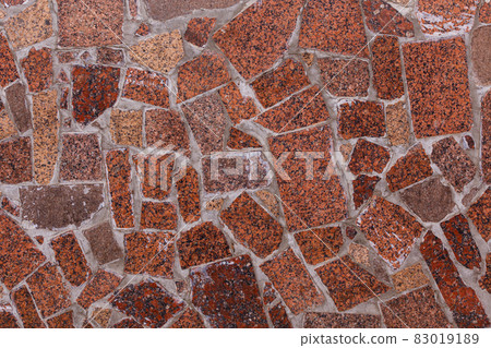 abstract flat texture and background of red granite pieces mosaic abstract flat texture and background of red granite pieces mosaic 83019189