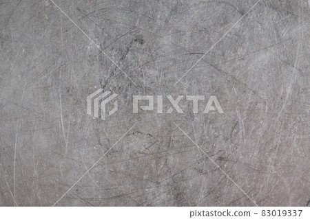 scratched real life old aluminuim flat sheet texture and full frame background 83019337