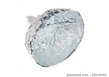 Aluminium foil hat isolated on white background, symbol for conspiracy theory and mind control protection. Aluminium foil hat isolated on white background, symbol for conspiracy theory and mind control protection. 83019444