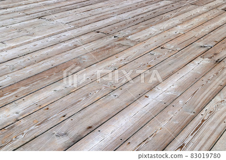 empty dry flat gray wooden deck background with diagonal empty dry flat gray wooden deck background with diagonal 83019780