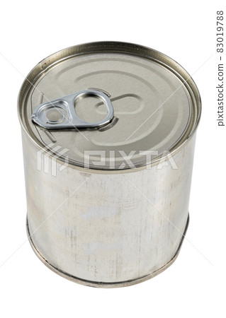 a tin can with a pull ring isolated on white background a tin can with a pull ring isolated on white background 83019788