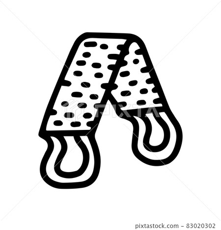 bath belt washcloth line vector doodle simple icon bath belt washcloth line vector doodle simple icon 83020302