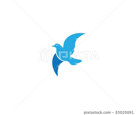 Dove logo template vector icon Dove logo template vector icon 83020891