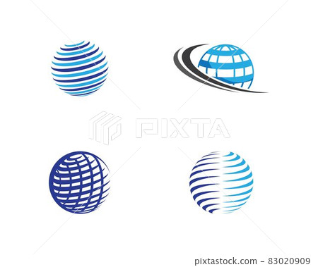 Global logo vector icon illustration 83020909