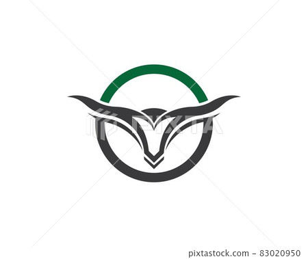 Bull logo template vector icon illustration Bull logo template vector icon illustration 83020950