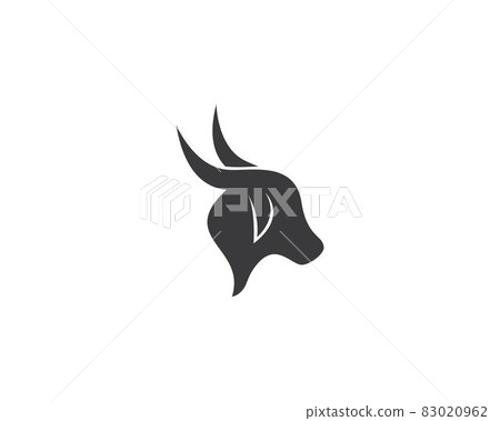 Bull logo template vector icon illustration Bull logo template vector icon illustration 83020962