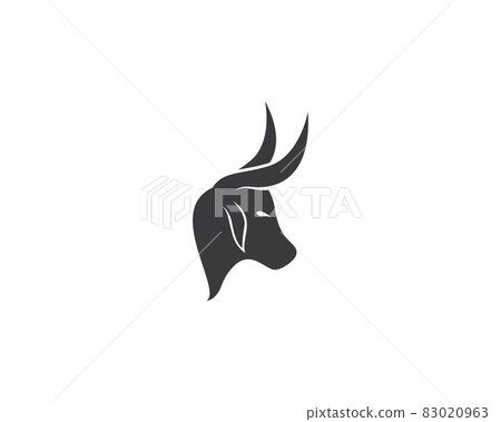 Bull logo template vector icon illustration 83020963