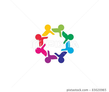 Community logo vector icon illustration Community logo vector icon illustration 83020965