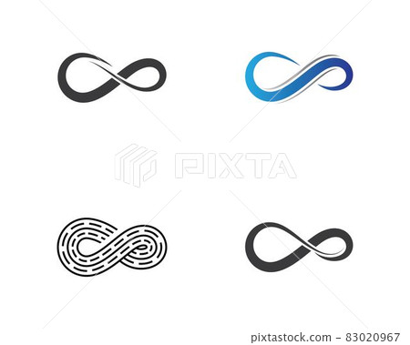 Infinity logo template vector icon illustration Infinity logo template vector icon illustration 83020967