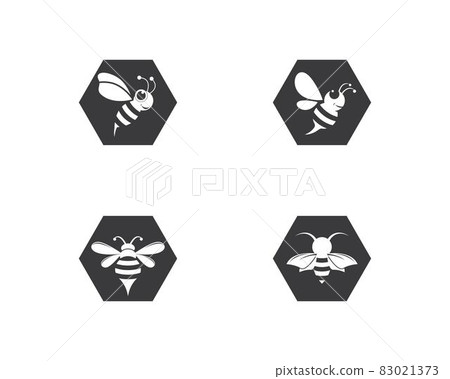 Bee logo vector icon illustration Bee logo vector icon illustration 83021373