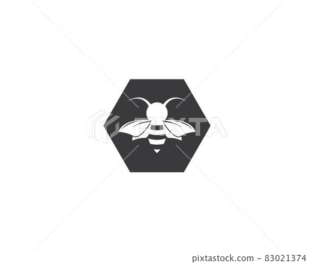 Bee logo vector icon illustration Bee logo vector icon illustration 83021374