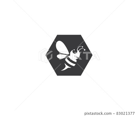 Bee logo vector icon illustration Bee logo vector icon illustration 83021377