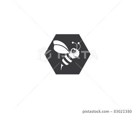 Bee logo vector icon illustration Bee logo vector icon illustration 83021380