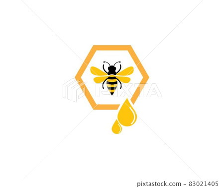 Bee logo vector icon illustration Bee logo vector icon illustration 83021405