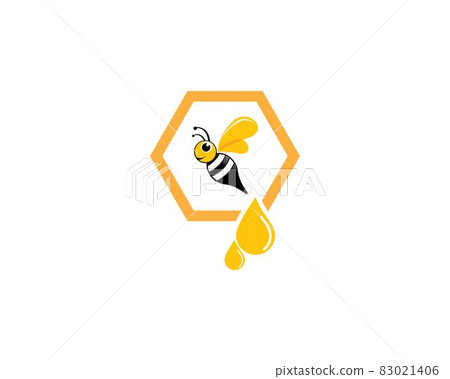 Bee logo vector icon illustration Bee logo vector icon illustration 83021406