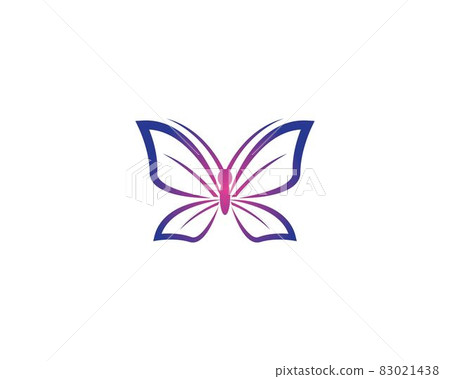Butterfly logo template vector icon illustration 83021438