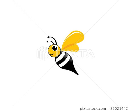 Bee logo vector icon illustration Bee logo vector icon illustration 83021442