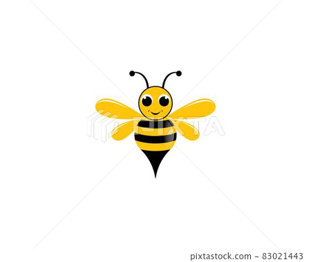 Bee logo vector icon illustration Bee logo vector icon illustration 83021443