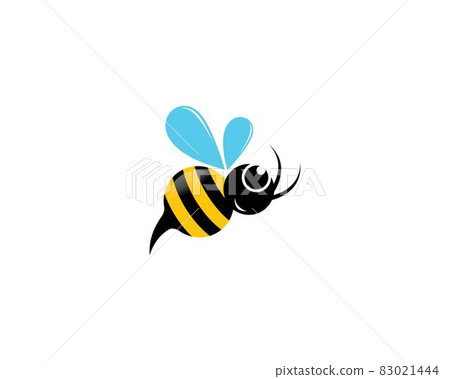 Bee logo vector icon illustration Bee logo vector icon illustration 83021444