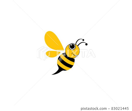 Bee logo vector icon illustration Bee logo vector icon illustration 83021445