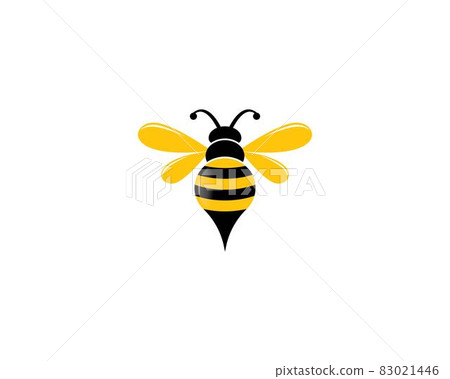 Bee logo vector icon illustration Bee logo vector icon illustration 83021446