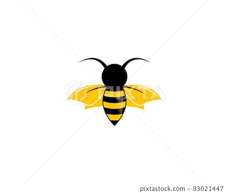 Bee logo vector icon illustration Bee logo vector icon illustration 83021447