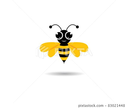 Bee logo vector icon illustration Bee logo vector icon illustration 83021448