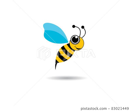 Bee logo vector icon illustration Bee logo vector icon illustration 83021449