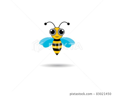 Bee logo vector icon illustration Bee logo vector icon illustration 83021450