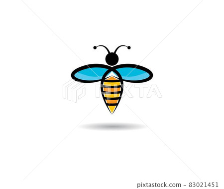 Bee logo vector icon illustration Bee logo vector icon illustration 83021451