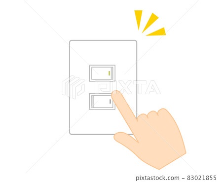 熒光電源開關矢量圖 熒光電源開關矢量圖 83021855