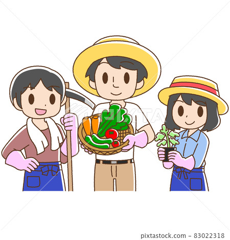 可愛的觸摸農民圖 可愛的觸摸農民圖 83022318