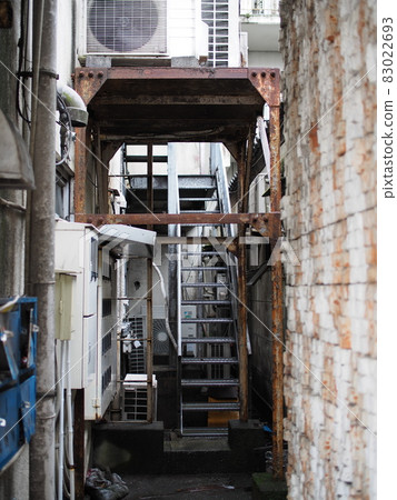 Multi-tenant building, back door Multi-tenant building, back door 83022693