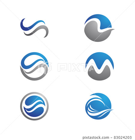 Water wave icon vector design 83024203