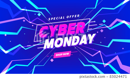 Cyber Monday sale banner template for business promotion. Cyber Monday sale banner template for business promotion. 83024471