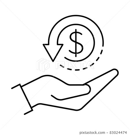 cashback icon vector return money, cash back rebate hand and coin sign for graphic design, logo, website, social media, mobile app, UI illustration cashback icon vector return money, cash back rebate hand and coin sign for graphic design, logo, website, social media, mobile app, UI illustration 83024474