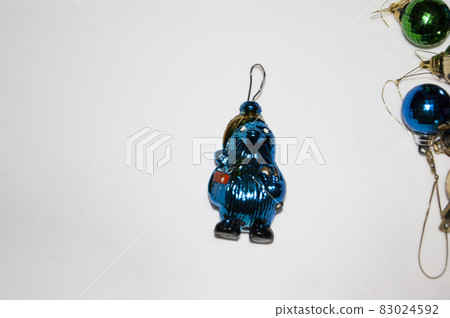 New Year's toys on a white background New Year's toys on a white background 83024592