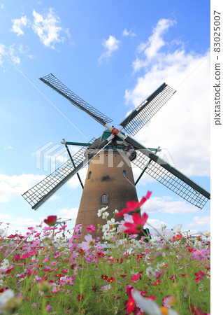 櫻花故鄉廣場風車和宇宙 83025007