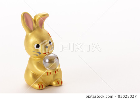 Rabbit New Year's material, fortune-telling rabbit 83025027