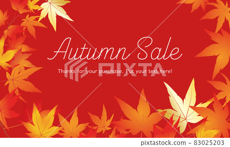 Easy-to-use vector banner for images of autumn sales and events 83025203
