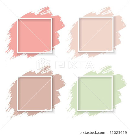Pastel Blot With Frame And White Background Pastel Blot With Frame And White Background 83025639