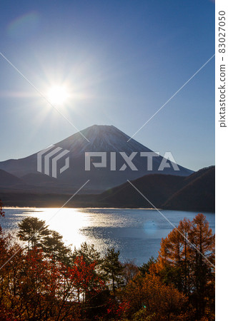 Mt. Fuji scenery from Lake Motosu Mt. Fuji scenery from Lake Motosu 83027050