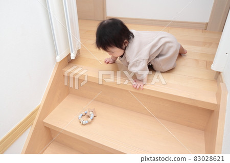 下半生寶寶容易從樓梯上摔下來受傷的圖片 83028621