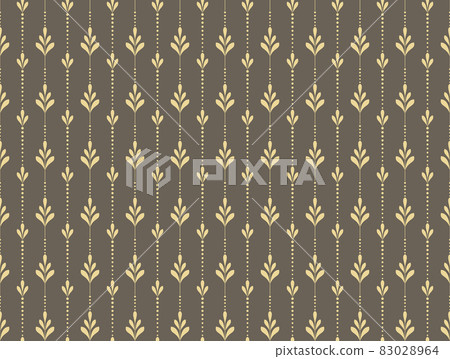 Flower geometric pattern. Seamless background. Gold  83028964