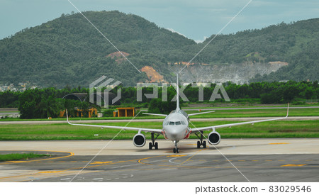 Airplane at Da Nang Airport, Vietnam 83029546