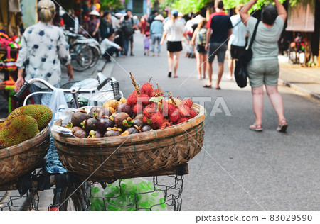 Fresh fruits for sale at street market Fresh fruits for sale at street market 83029590