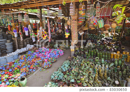 Traditional pottery shop in Bagan, Myanmar Traditional pottery shop in Bagan, Myanmar 83030650