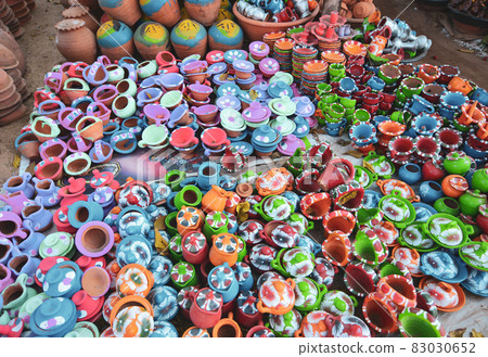 Traditional pottery shop in Bagan, Myanmar Traditional pottery shop in Bagan, Myanmar 83030652