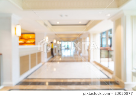 abstract blur luxury hotel lobby and lounge 83030877