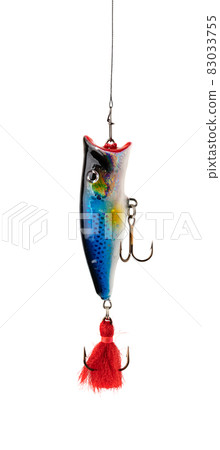 Fishing lure on white Fishing lure on white 83033755